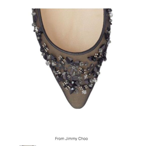 JIMMY CHOO ROMY Embellished Flats 41/10.5 - Picture 7 of 12